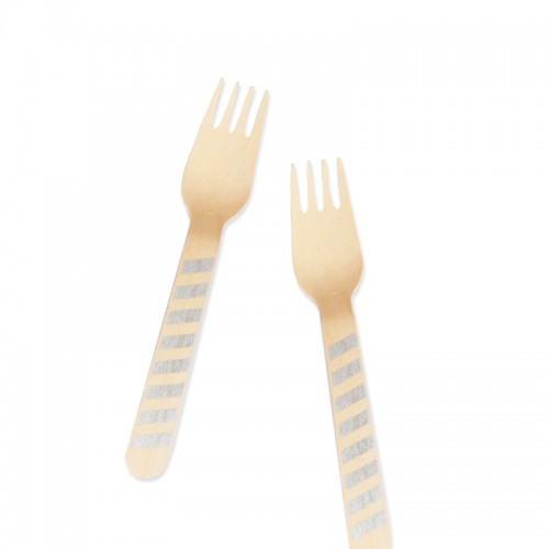 Fork - Stripe Silver